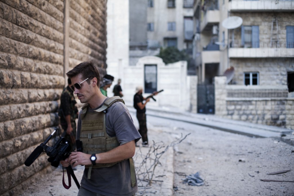 James Foley in Syrië,  2012. Foto Manu Brabo / Free James Foley