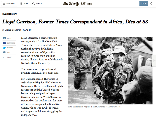 Screenshot: The New York Times (www.nytimes.com)